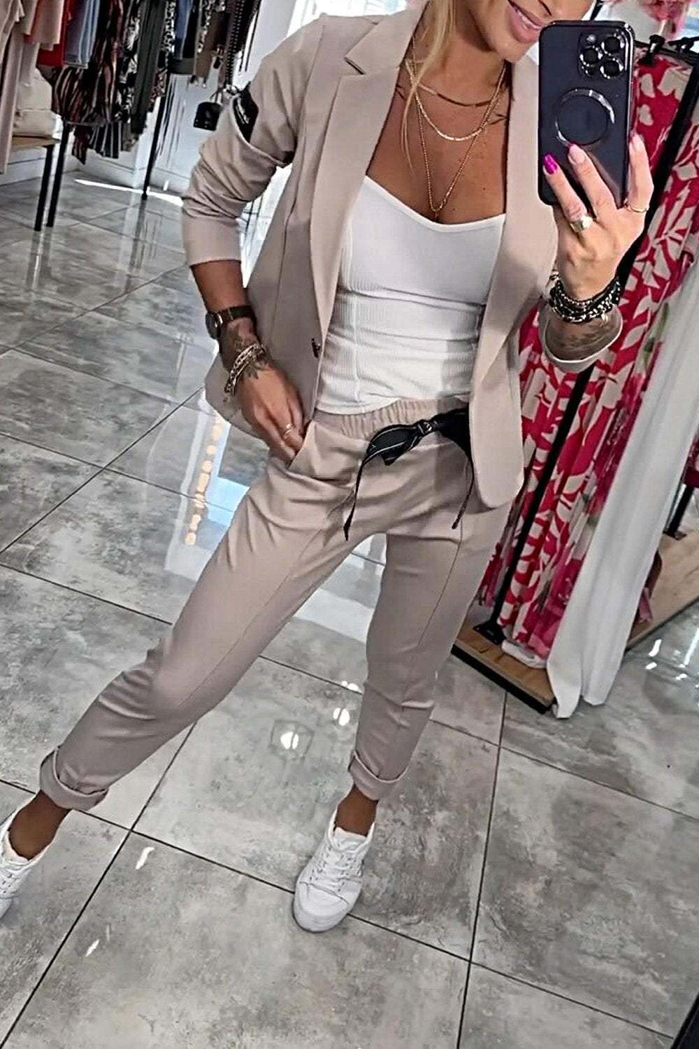 Relaxed Two-Piece Set Women's Matching Outfit