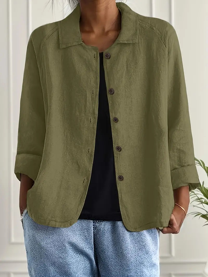 Lightweight Cotton Women's Top for Transitional Weather