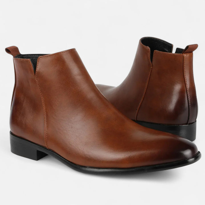 Elegant Square Toe Chelsea Boots for Men