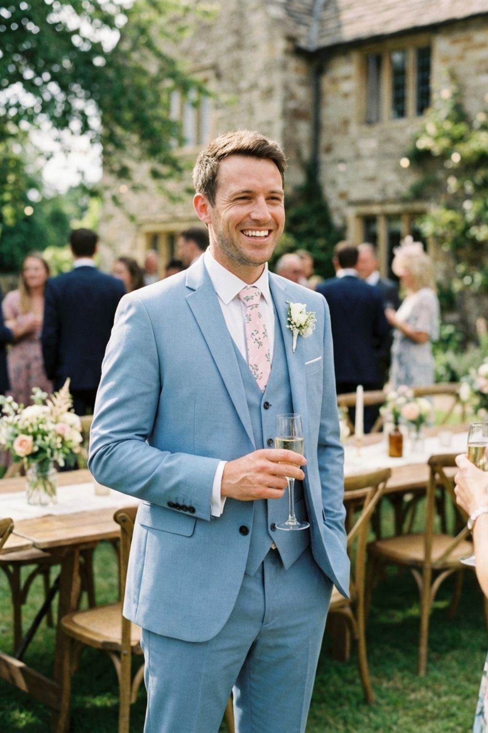 Elegant 3-Piece Men's Suit Set with Vest