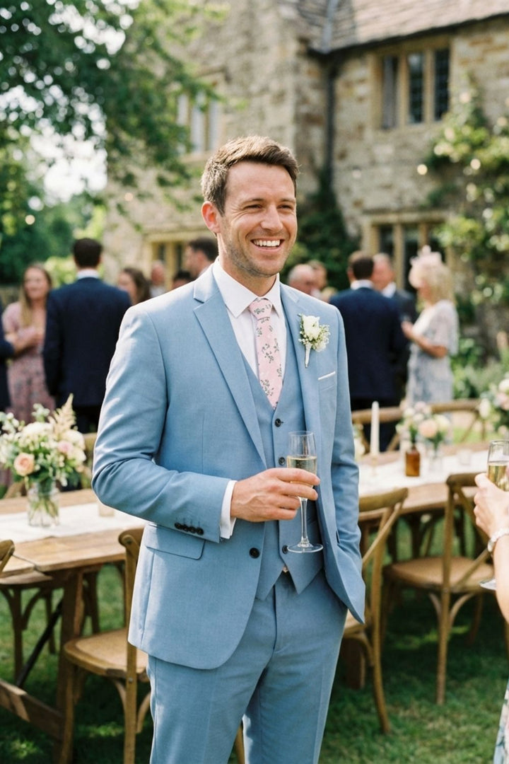 Elegant 3-Piece Men's Suit Set with Vest