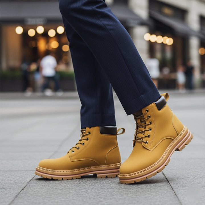 Warm Fur-Lined Men's Insulated Snow Boots