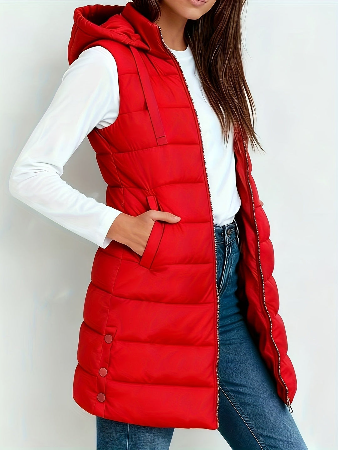 Lightweight Hooded Jacket for Women with Pockets