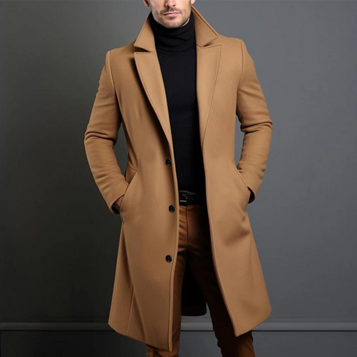 Men's Wool Coat Elegant - Timeless Winter Coat in Premium Wool