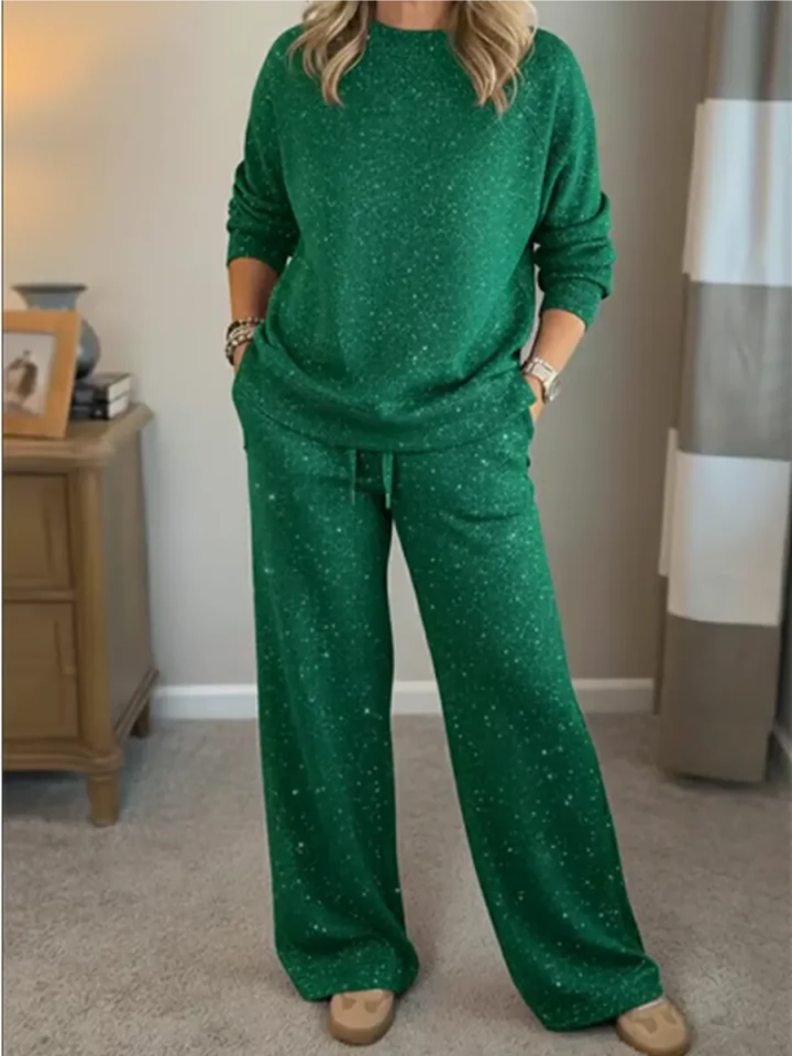 Cozy Knit Lounge Set Women's Two-Piece