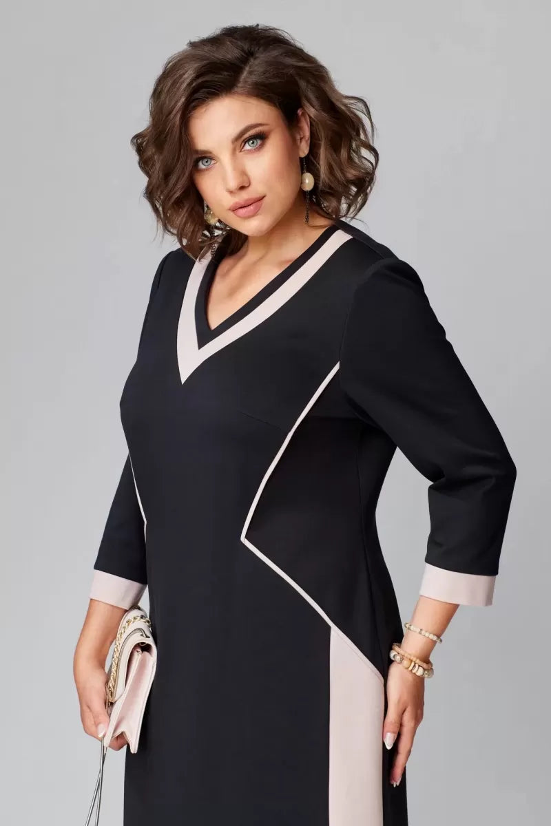 Elegant V-Neck Women's Dress