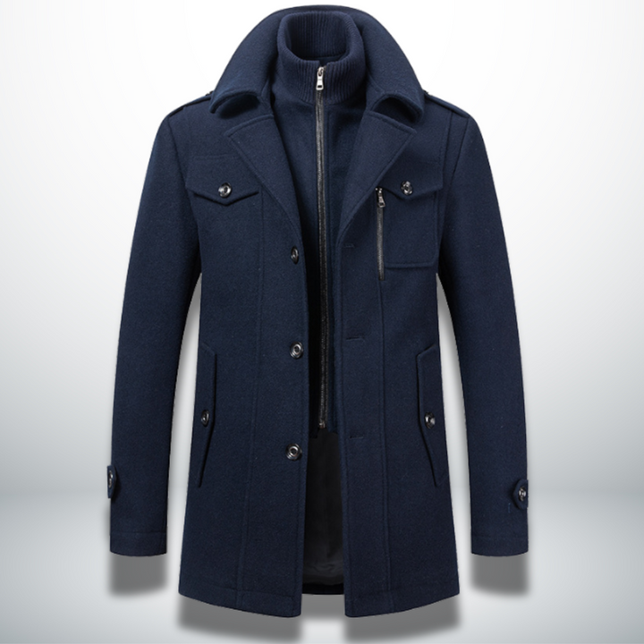 Elegant Men's Wool Winter Coat