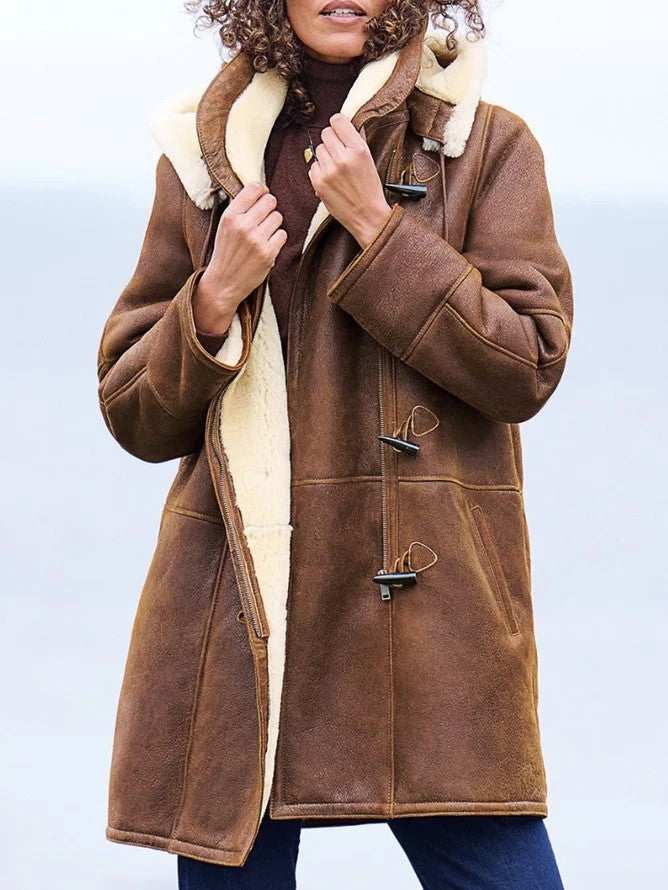 Women's Warm Lightweight Long Winter Jacket