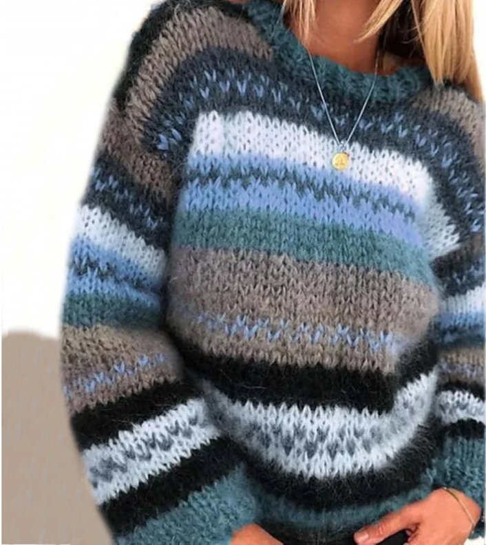 Women's Comfortable Long Sleeve Knit Sweater