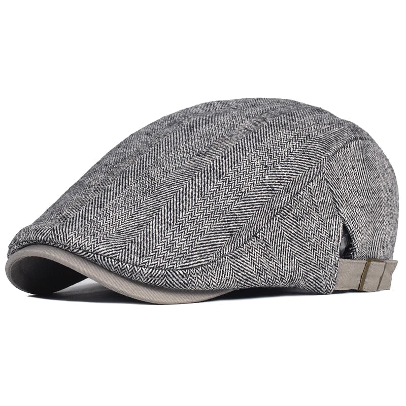 Classic Men's Beret - Adjustable and Timeless Elegant