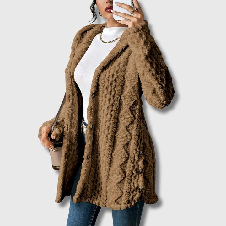 Women's Cozy Hooded Teddy Coat