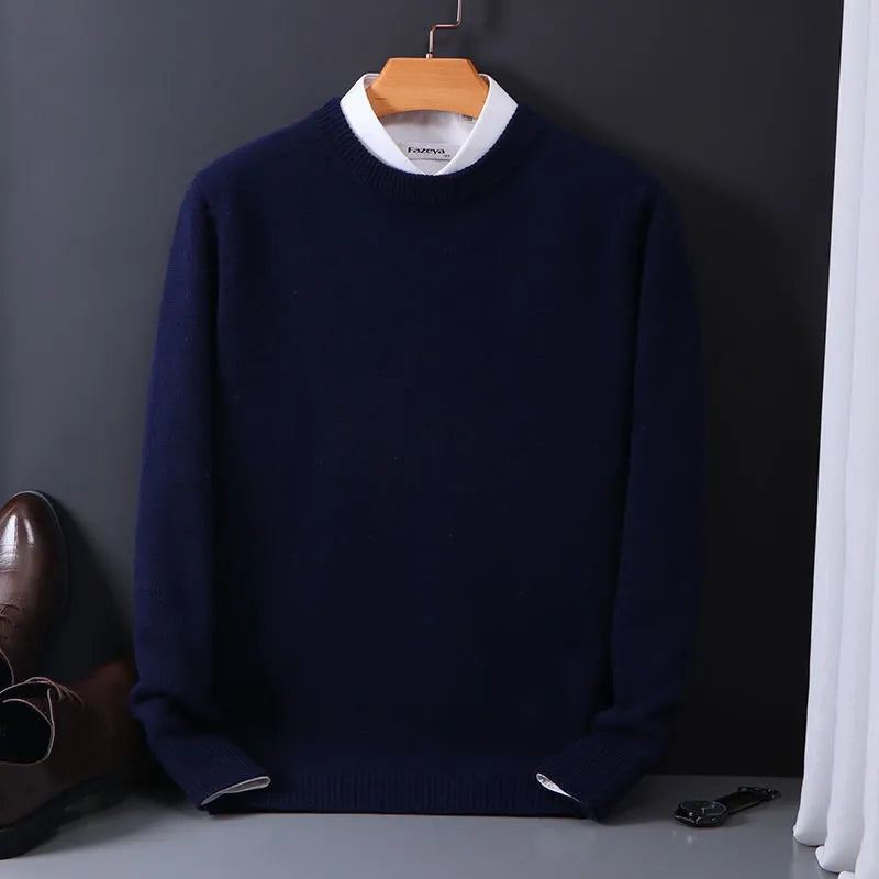 Premium Cashmere Men's Sweater - Classic Fit and Soft Quality