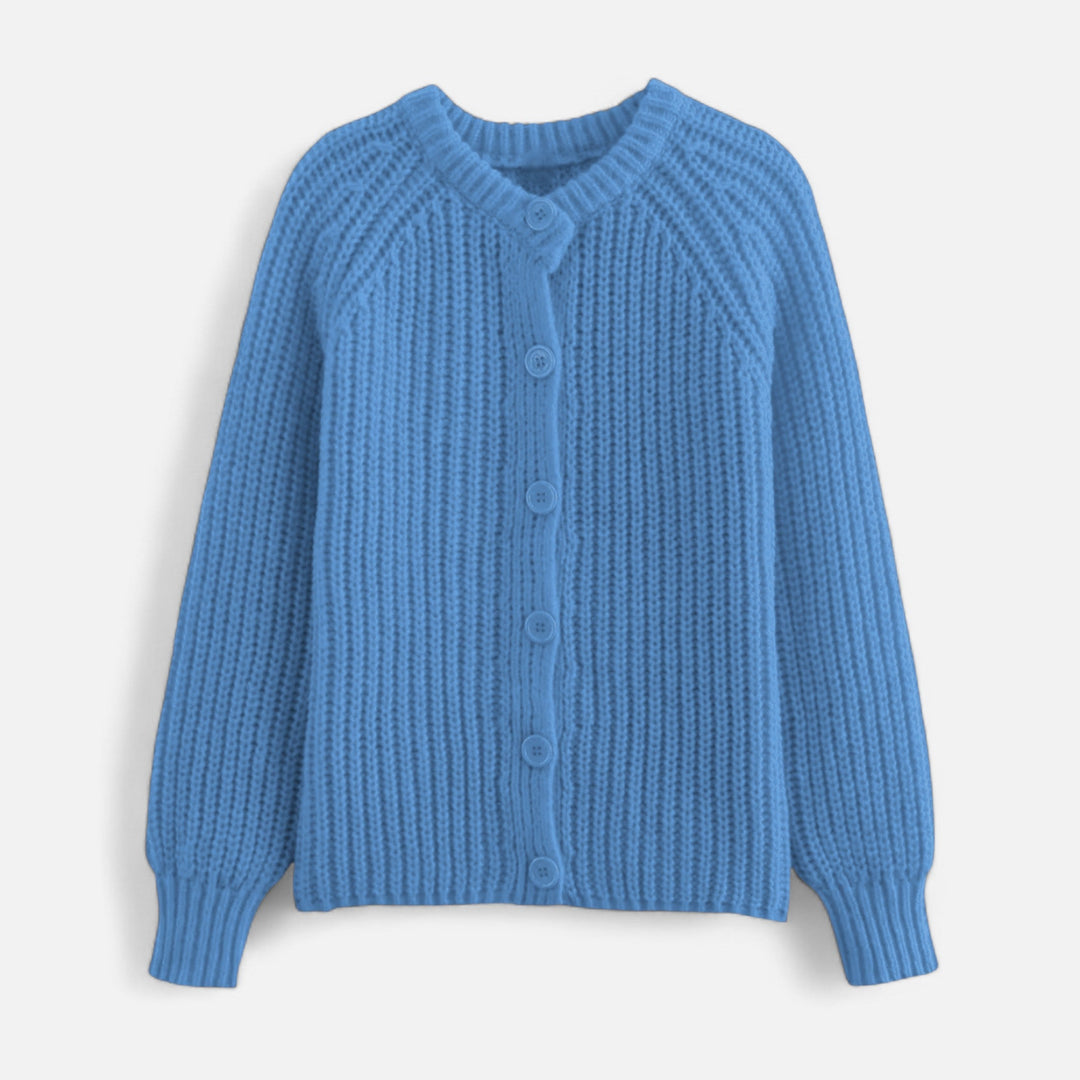 Classic Vintage Women's Crew Neck Cardigan