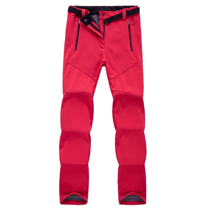 Waterproof Women's Hiking Pants with Fleece Lining - Durable Trekking Pants for Outdoor Use
