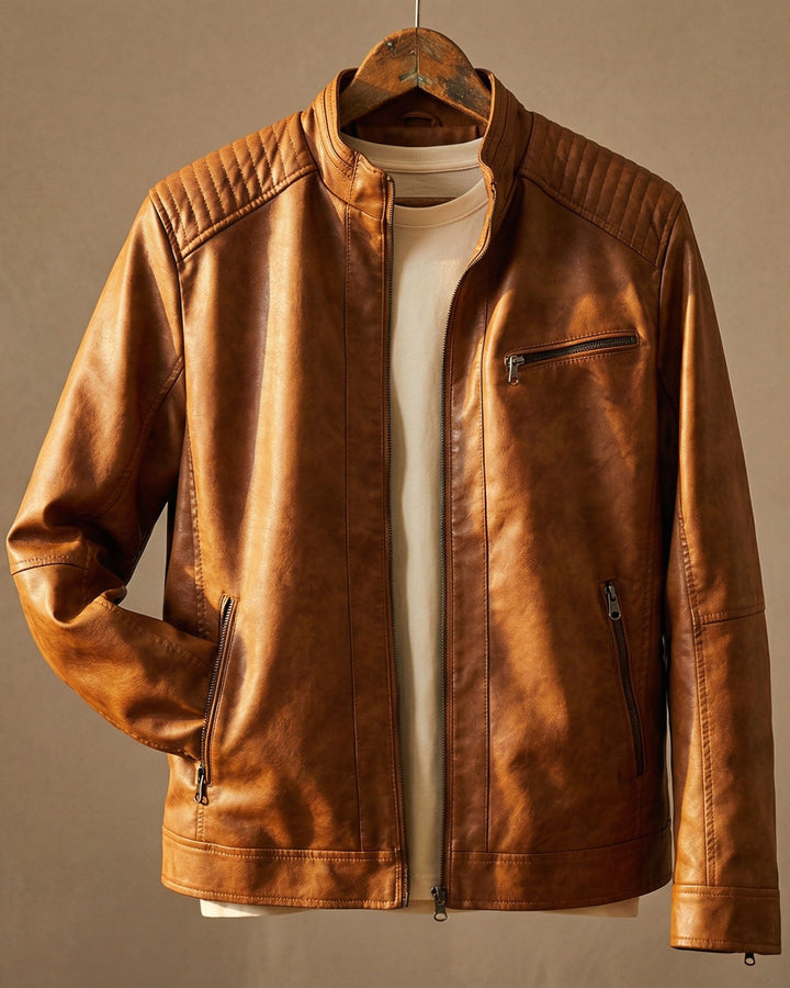 Classic Stylish Men's Leather Jacket