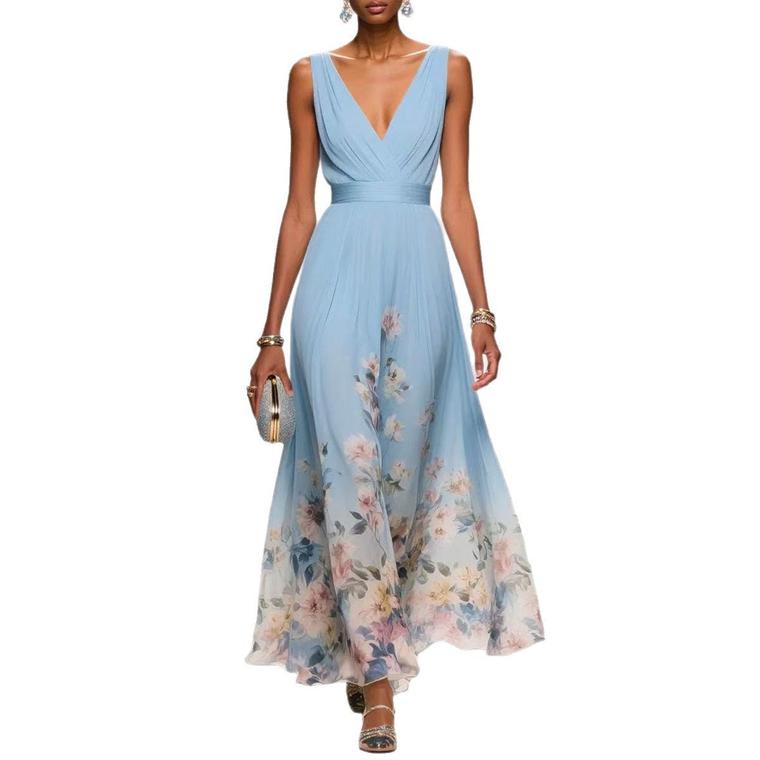 Elegant Women Maxi Wedding Guest Dress