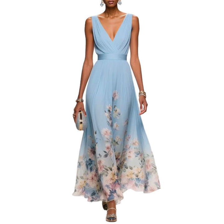 Elegant Women Maxi Wedding Guest Dress