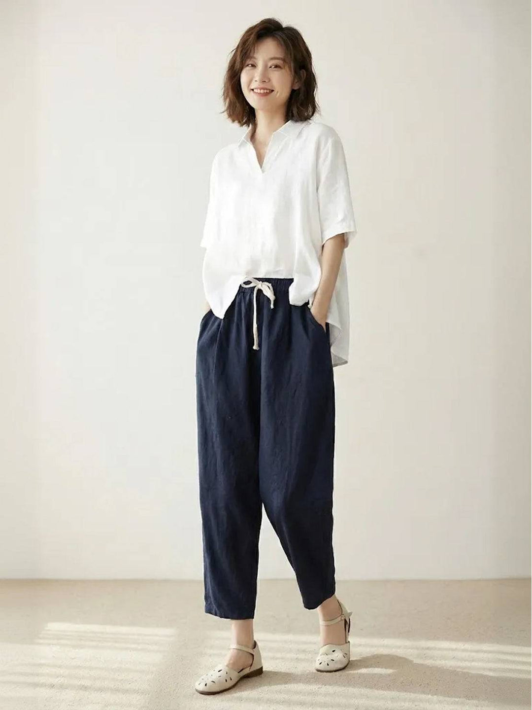 Comfortable Women Drawstring Waist Pants