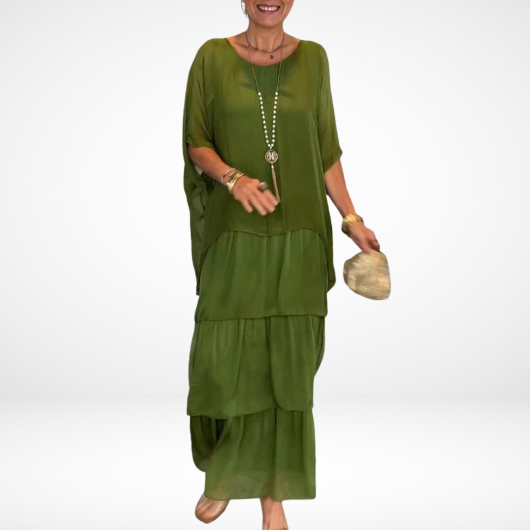 Artistic Loose Women's Maxi Dress