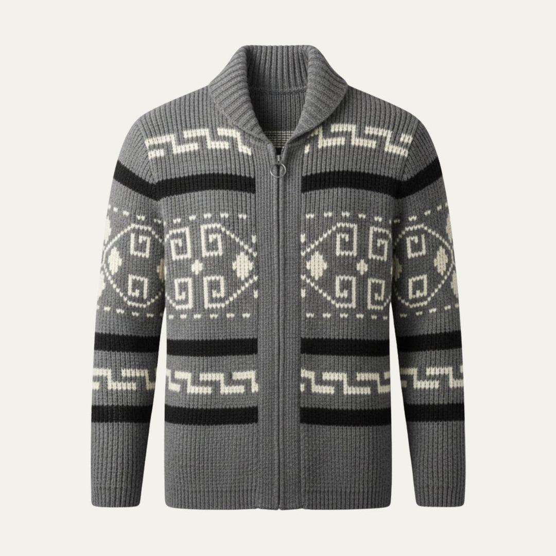 Classic Warm Men's Shawl Collar Knit Cardigan