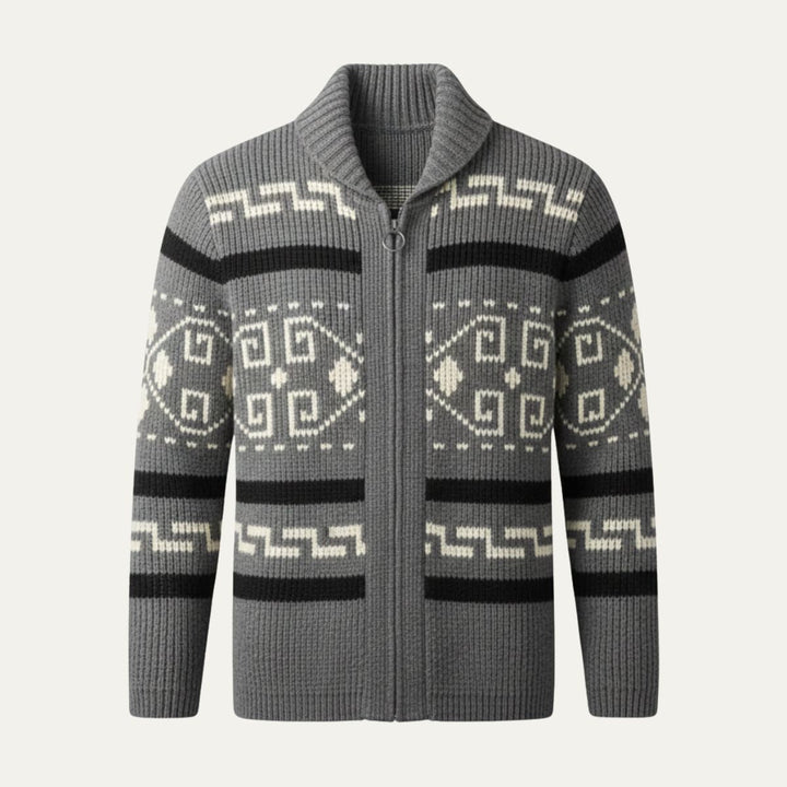 Classic Warm Men's Shawl Collar Knit Cardigan