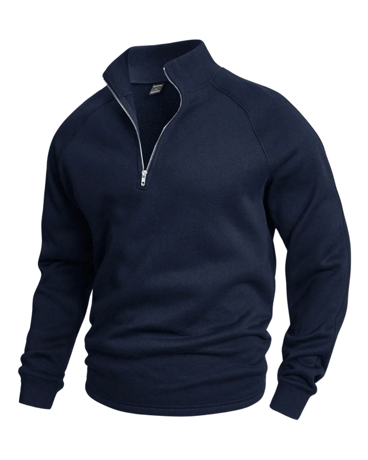Premium Men's Half-Zip Pullover with Modern Fit