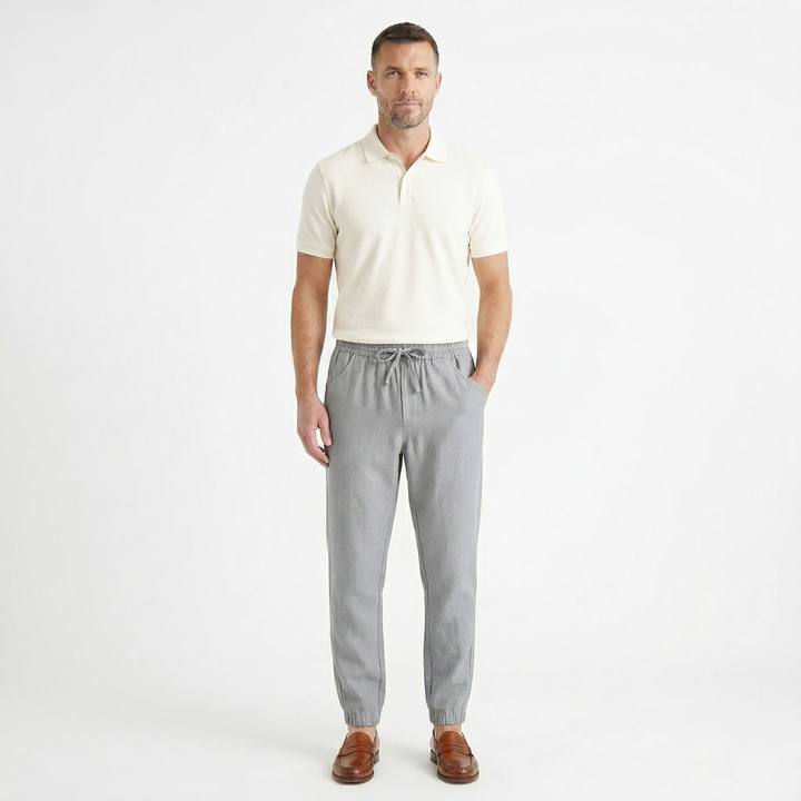 Lightweight Breathable Men's Cotton Jogger Pants