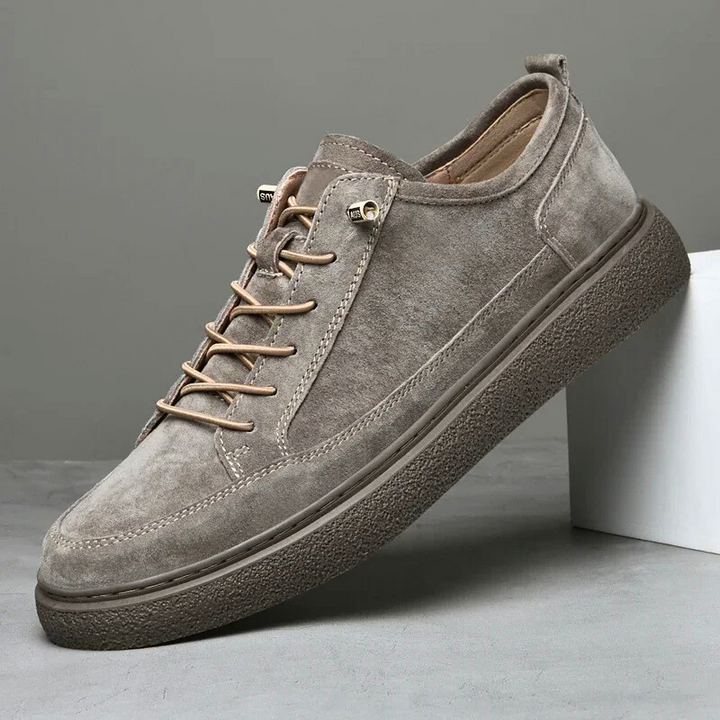 Elegant Men's Suede Sneakers - Premium Comfort and Style