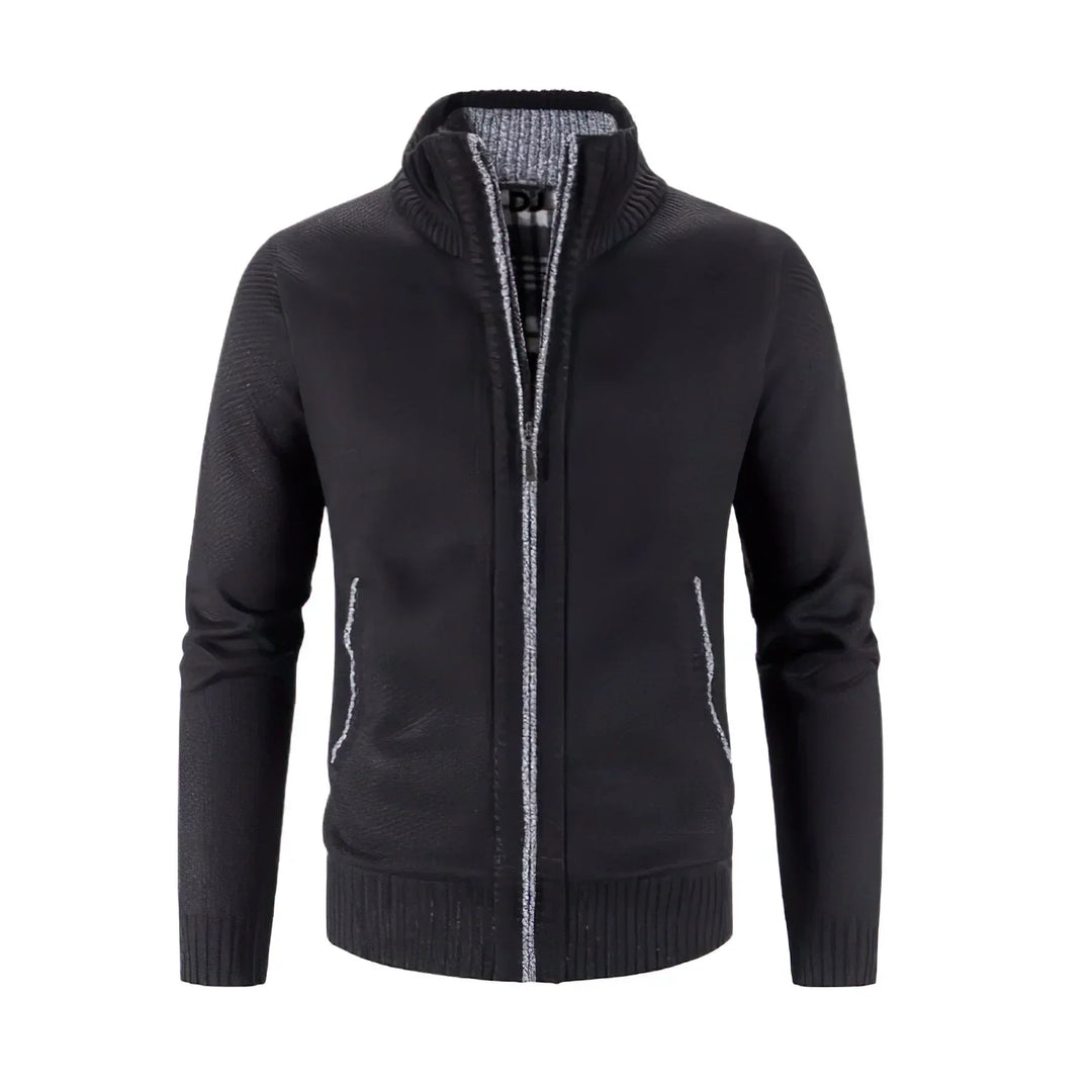 Men's Zip-Up Cardigan for Business and Casual Wear