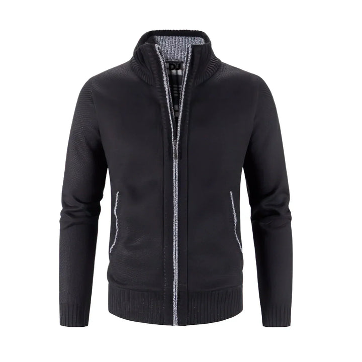 Men's Zip-Up Cardigan for Business and Casual Wear