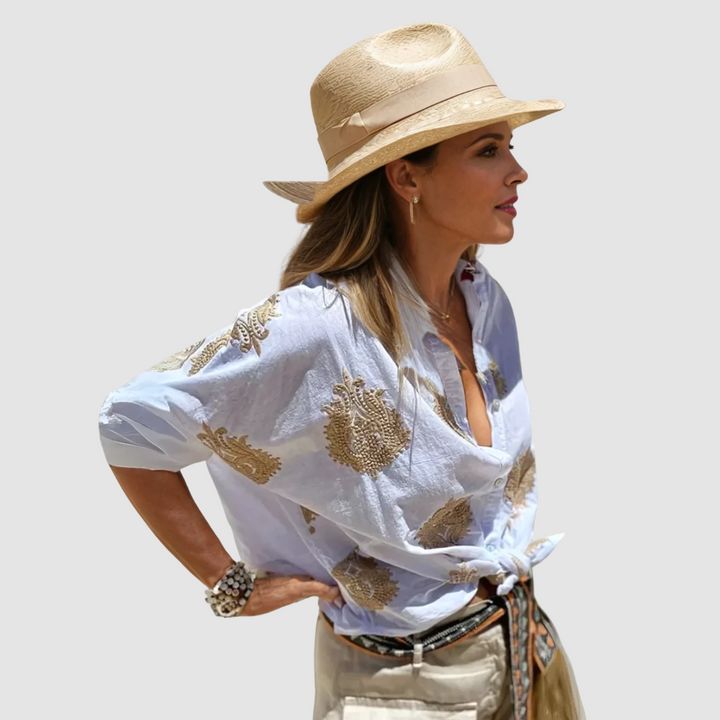 Elegant Breathable Women's Blouse