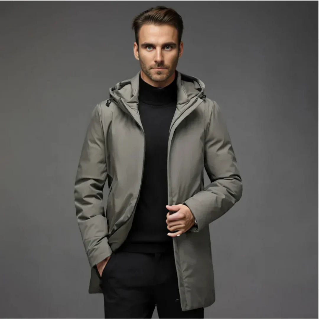 Premium Men's Winter Coat - Slim Fit Design for Business and Casual Wear