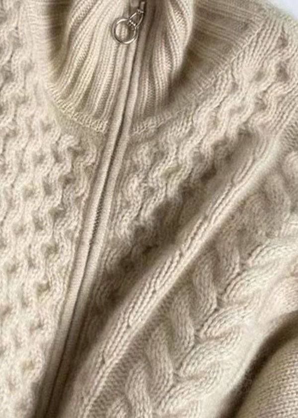 Luxurious Women's High-Neck Cardigan