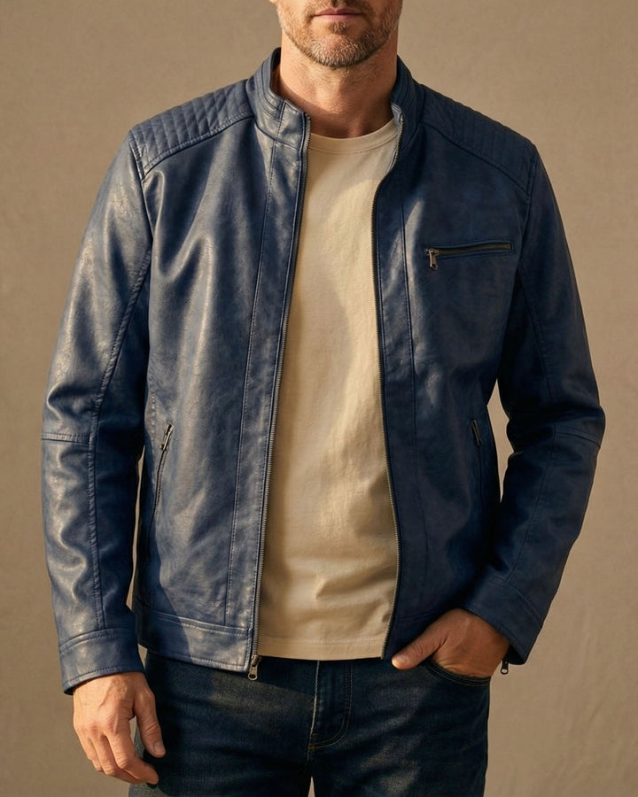 Classic Stylish Men's Leather Jacket
