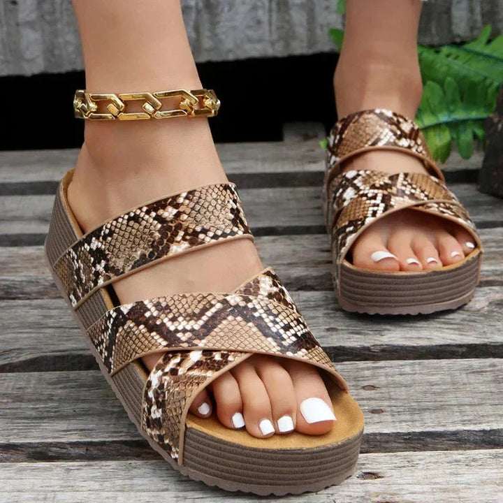 Comfortable Ergonomic Women Platform Slide Sandals
