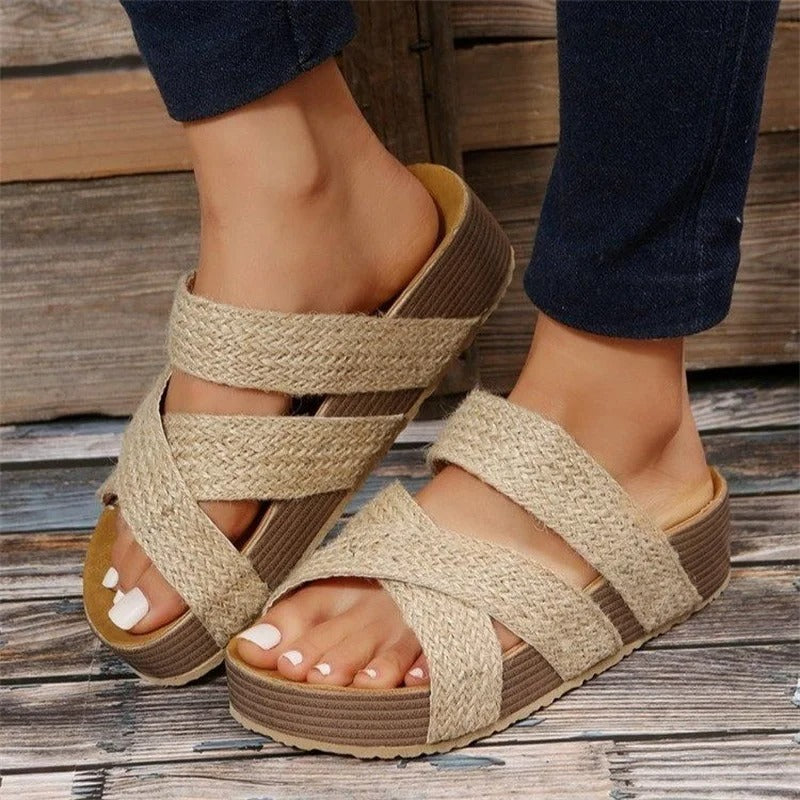Comfortable Ergonomic Women Platform Slide Sandals