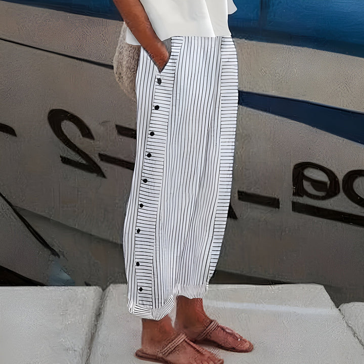 Comfortable Versatile Women's Pants with Side Pockets