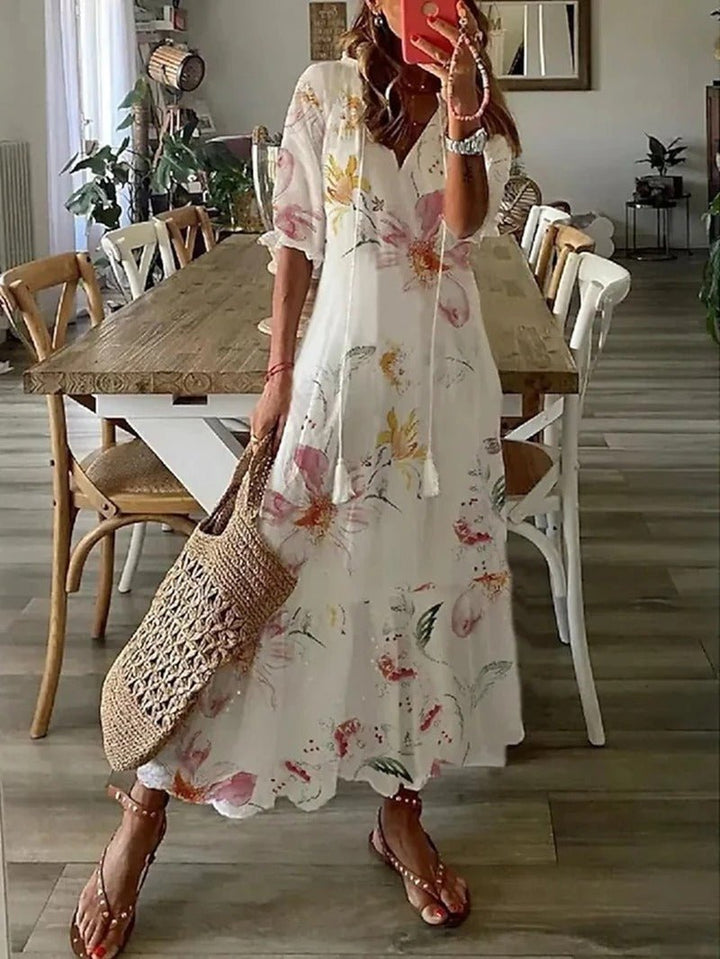 Figure-Flattering Boho Women's Maxi Dress