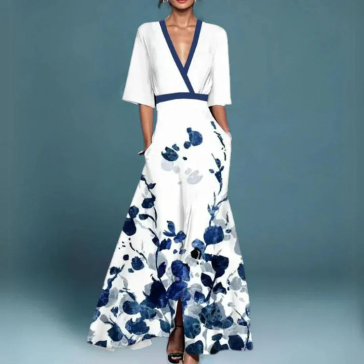 Elegant Floral Women's Maxi Dress
