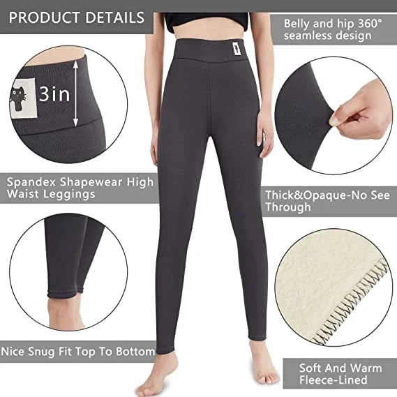 Women's Winter Pants with Warm Fleece Lining - Weatherproof and Stretch