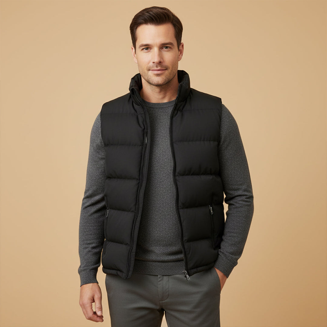 Warm Lightweight Men's Padded Puffer Vest