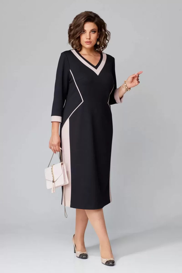 Elegant V-Neck Women's Dress