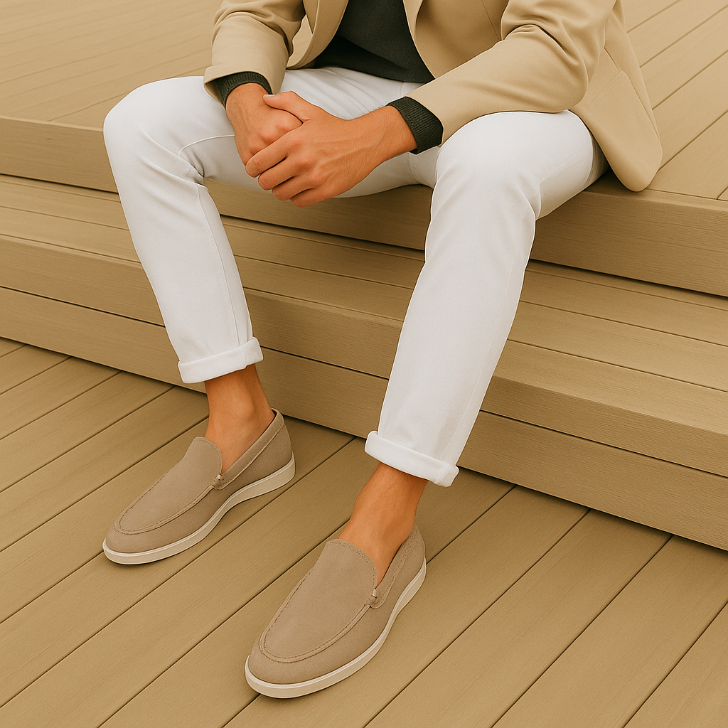 Elegant Men's Suede Oxford Shoes