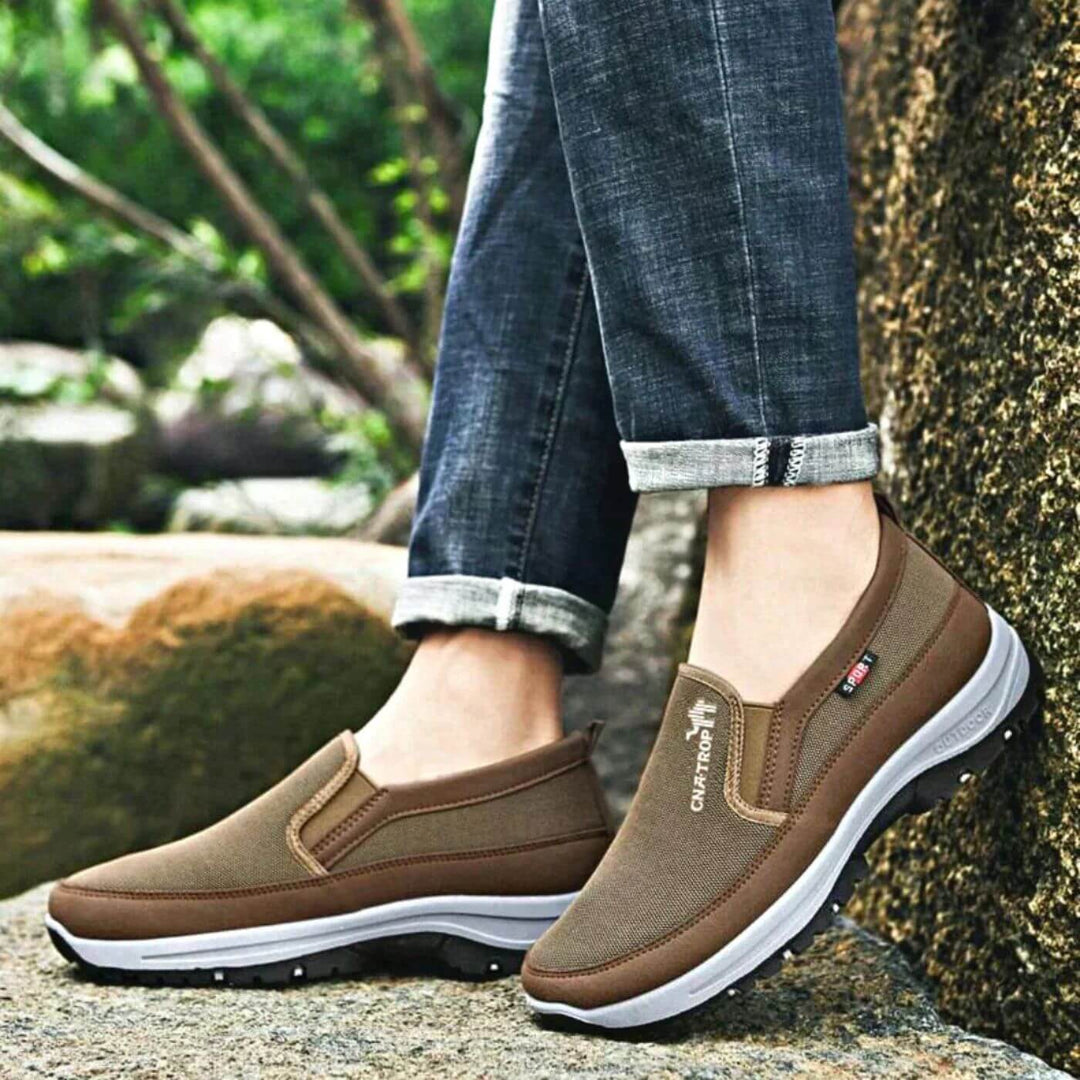 Orthopedic Men's Comfort Shoes - Ergonomic Insoles and Premium Leather