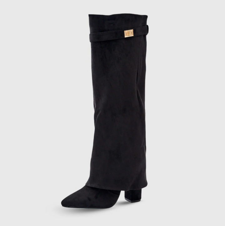 Women's Elegant Suede Block Heel Boots