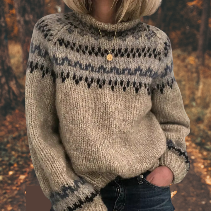 Women's Warm Nordic Knit Sweater