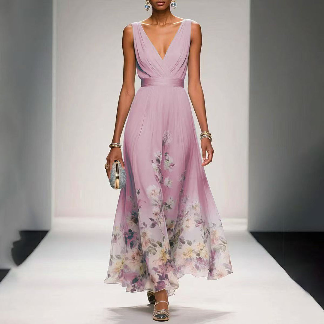 Elegant Women Maxi Wedding Guest Dress