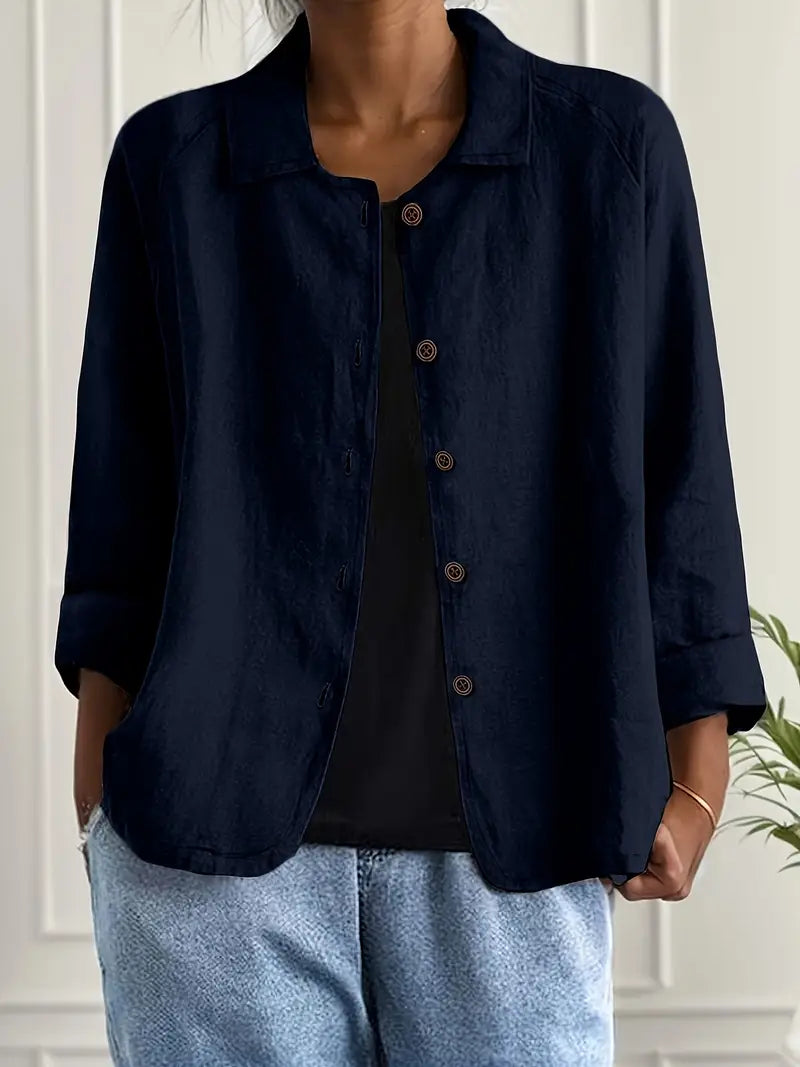 Lightweight Cotton Women's Top for Transitional Weather