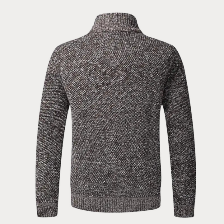 Classic Zip-Up Cardigan for Men