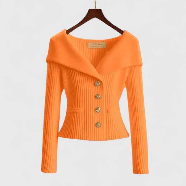 Women's Off-Shoulder Button Cardigan